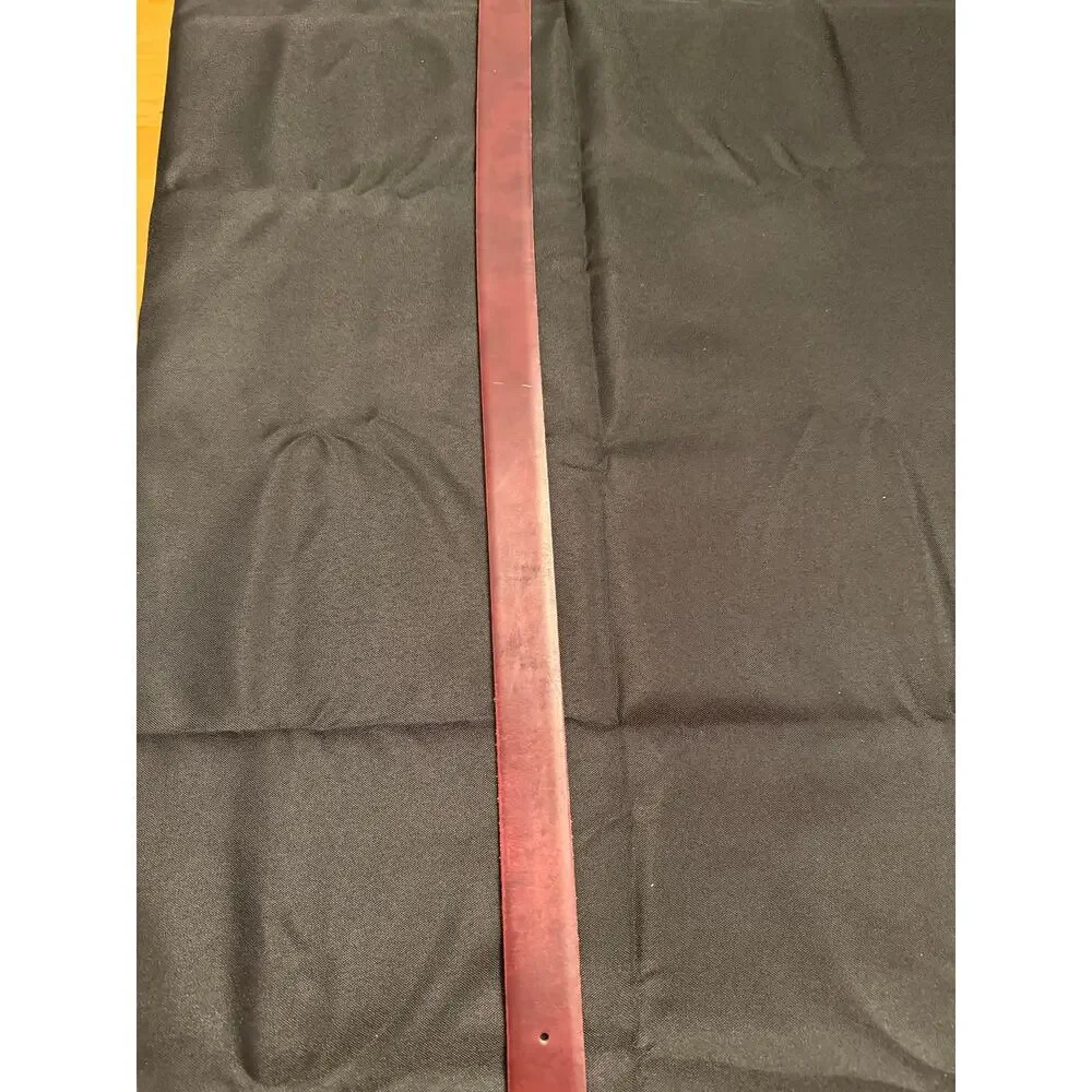 Vintage Geoffrey Beene dual-sided reversible black burgundy leather belt size 44